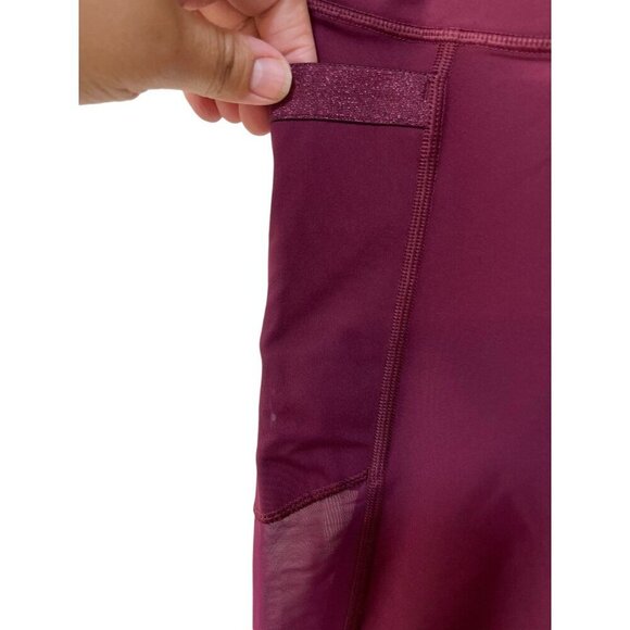 Victoria Sport Stretch Mesh Panel Knockout Leggings Size Medium - Picture 3 of 7